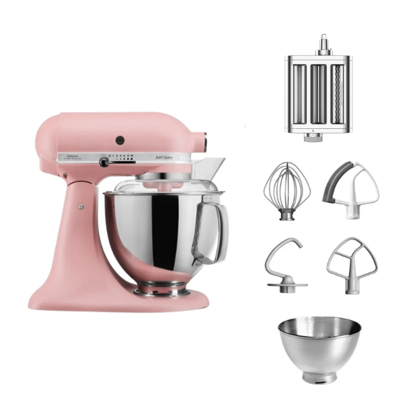 KitchenAid 4,8 L 5KSM175 Artisan Küchenmaschine Pastalover mit 3-in-1 Nudelvorsatz