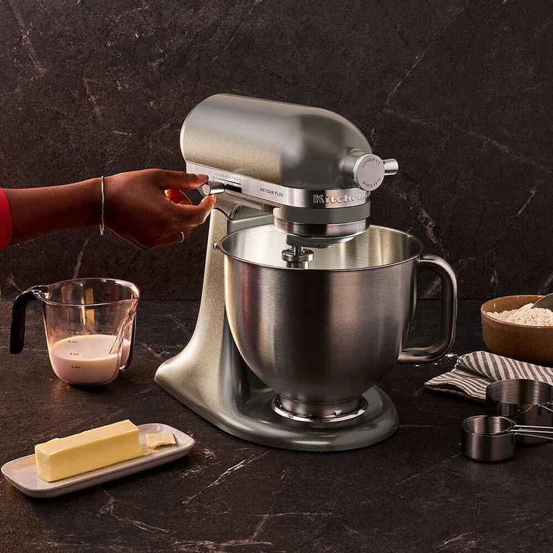 KitchenAid 4,7 L 5KSM50 Artisan Plus Küchenmaschine Icelover mit Eiszubereiter