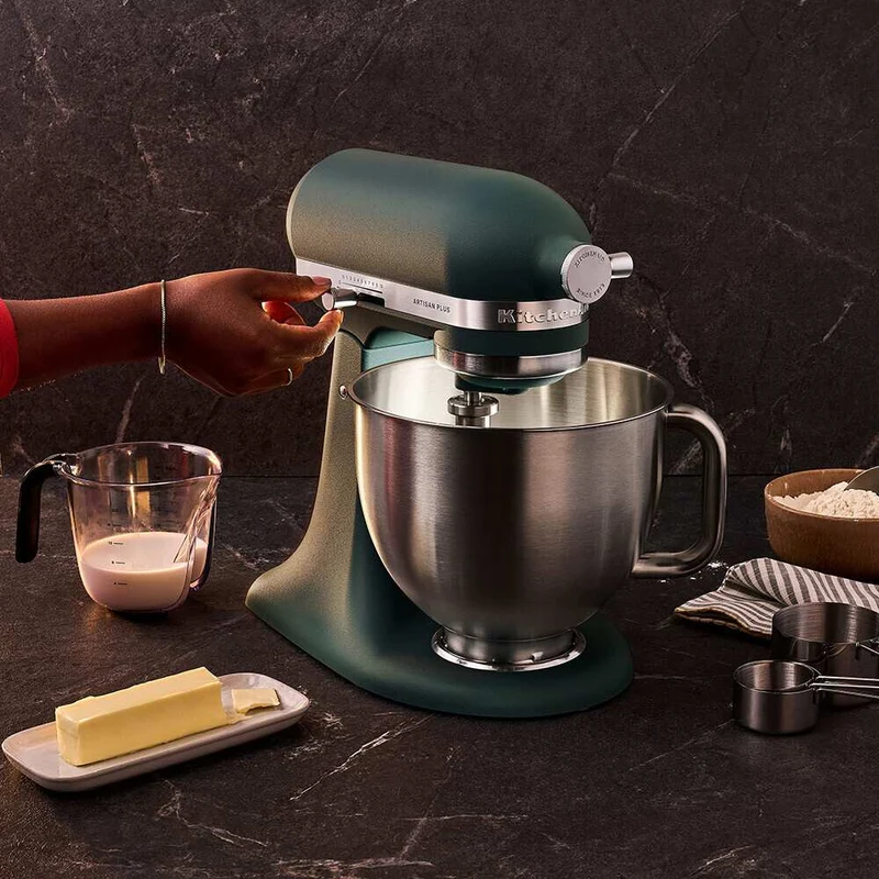 KitchenAid 4,7 L 5KSM50 Artisan Plus Küchenmaschine Icelover mit Eiszubereiter