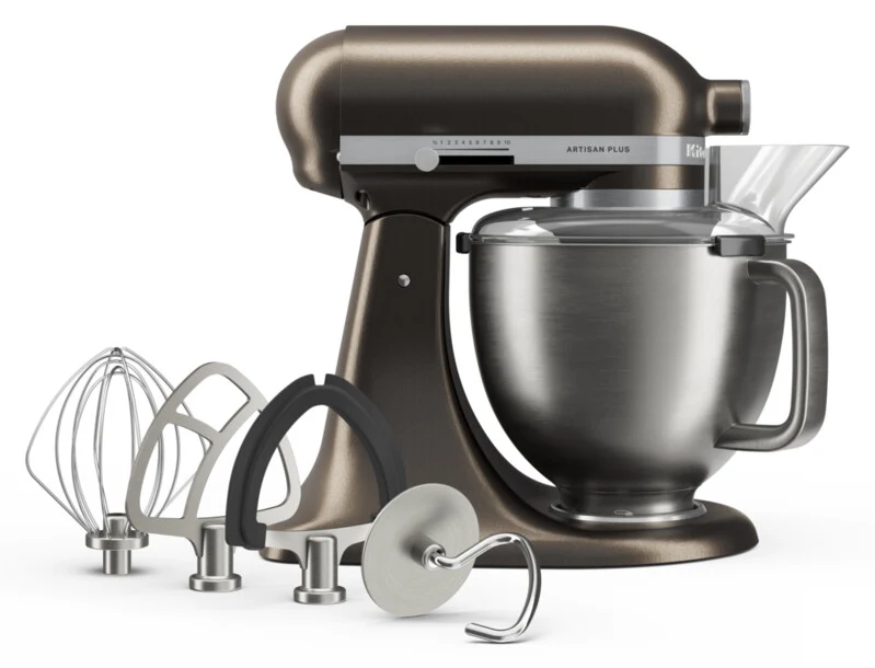 KitchenAid 4,7 L 5KSM50 Artisan Plus Küchenmaschine Icelover mit Eiszubereiter