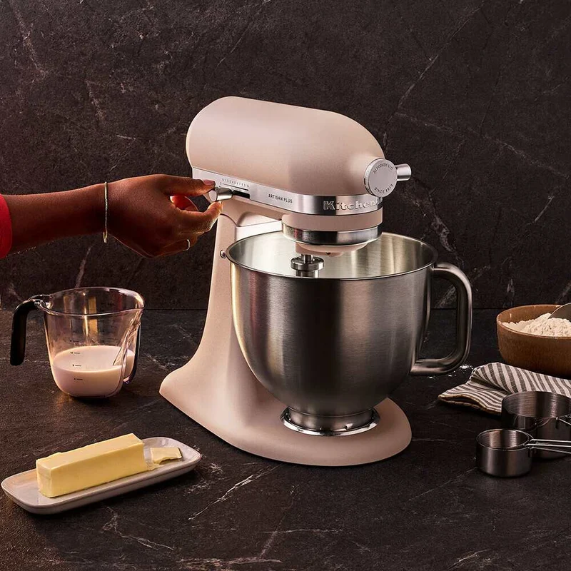 KitchenAid 4,7 L 5KSM50 Artisan Plus Küchenmaschine Cookielover mit Fleischwolf + Spritzgebäckvorsatz