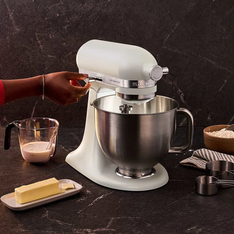 KitchenAid 4,7 L 5KSM50 Artisan Plus Küchenmaschine Cookielover mit Fleischwolf + Spritzgebäckvorsatz