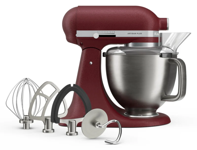 KitchenAid 4,7 L 5KSM50 Artisan Plus Küchenmaschine Cookielover mit Fleischwolf + Spritzgebäckvorsatz