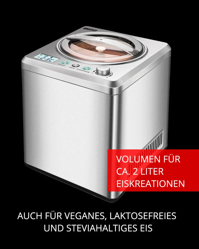 Eismaschine Exklusiv inklusive Eisbuch 2 L