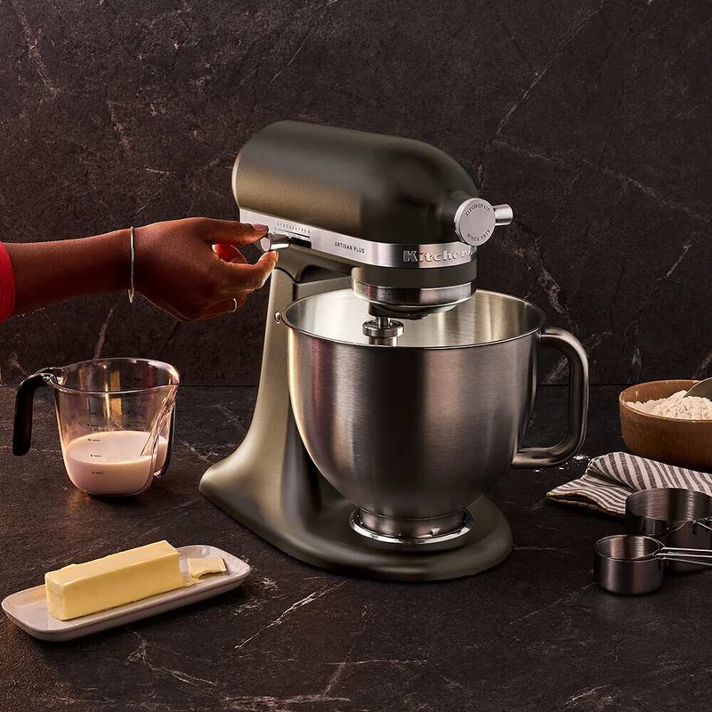 KitchenAid 4,7L 5KSM50PKVE Küchenmaschine - Artisan Plus mit GRATIS Glasschüssel