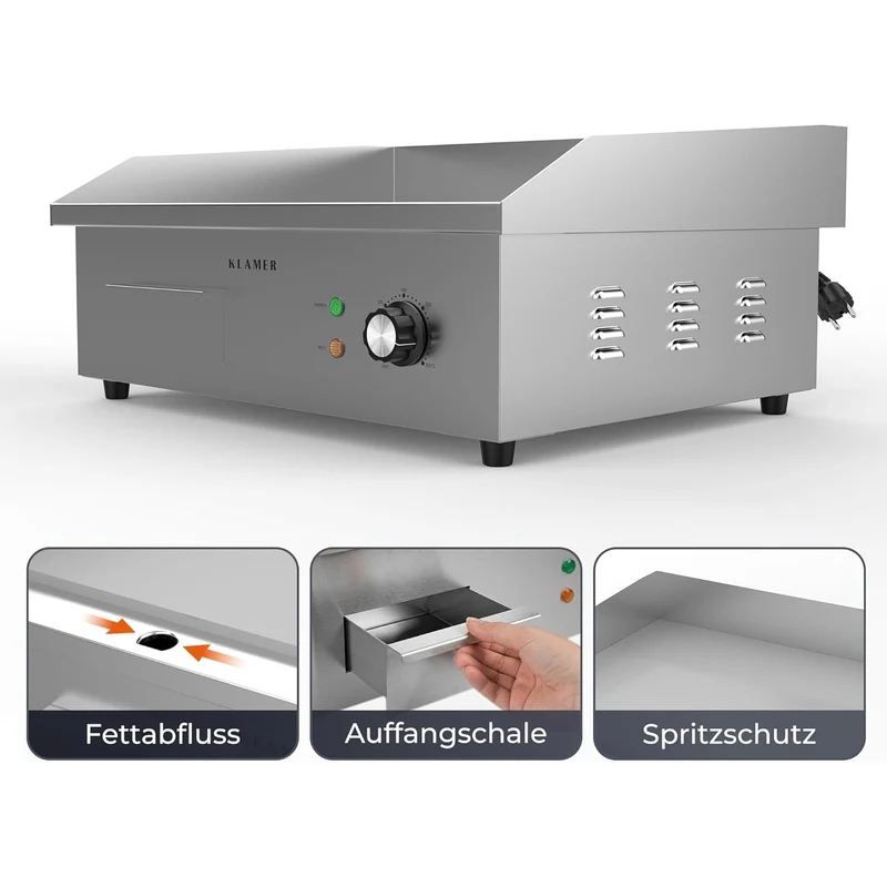 Elektrogrill Edelstahl 3000
