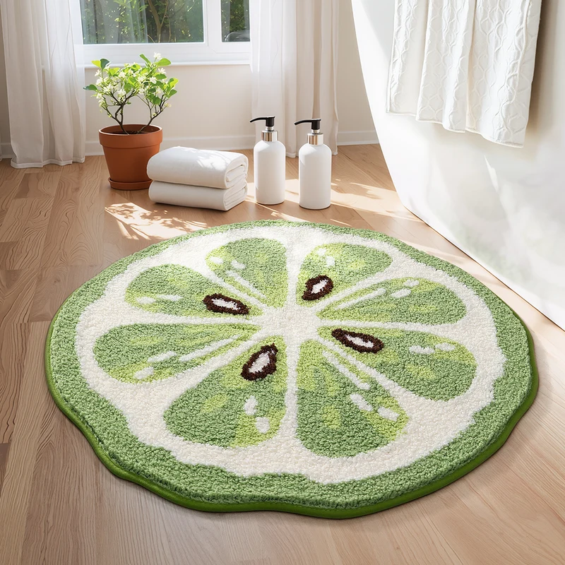Dekorativer Zitronenförmiger Teppich für die Home Decor
