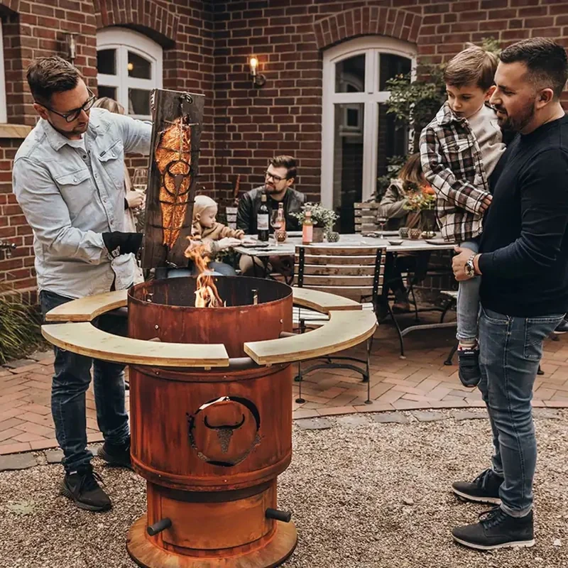 MOESTA BJÖRN Flammlachsbrett aus Edelstahl