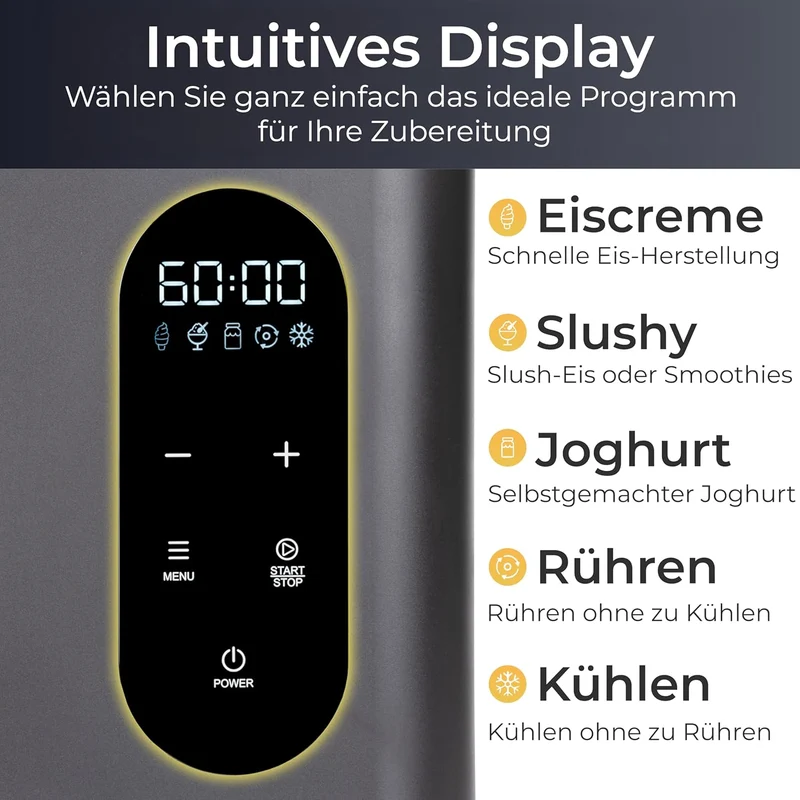 Eismaschine 3-in-1 mit 1.5L