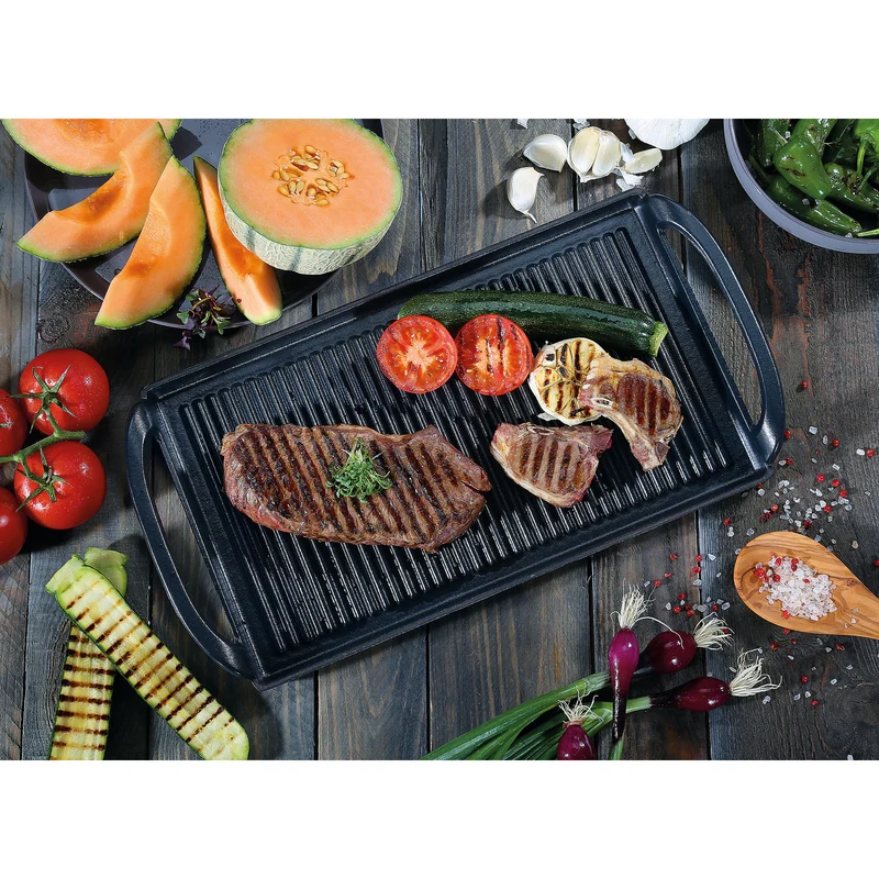 Grillplatte 38cm, schwarz