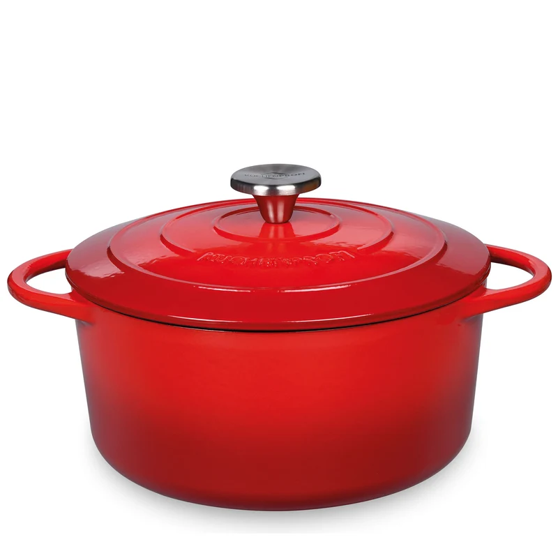 Bratentopf rund, 24 cm classic red