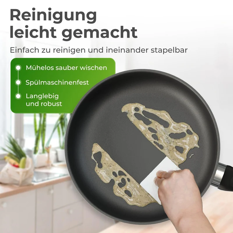 Profi Edelstahl-Bratpfanne 24cm