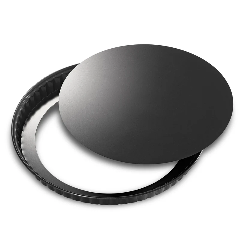 Quicheform 28 cm mit Hebeboden, schwarz