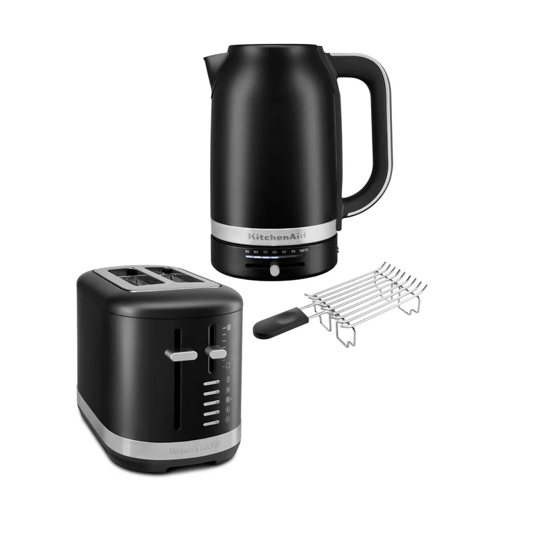 KitchenAid Frühstückspaket inkl. Wasserkocher 5KEK1701, Toaster 5KMT2109 + Brötchenaufsatz