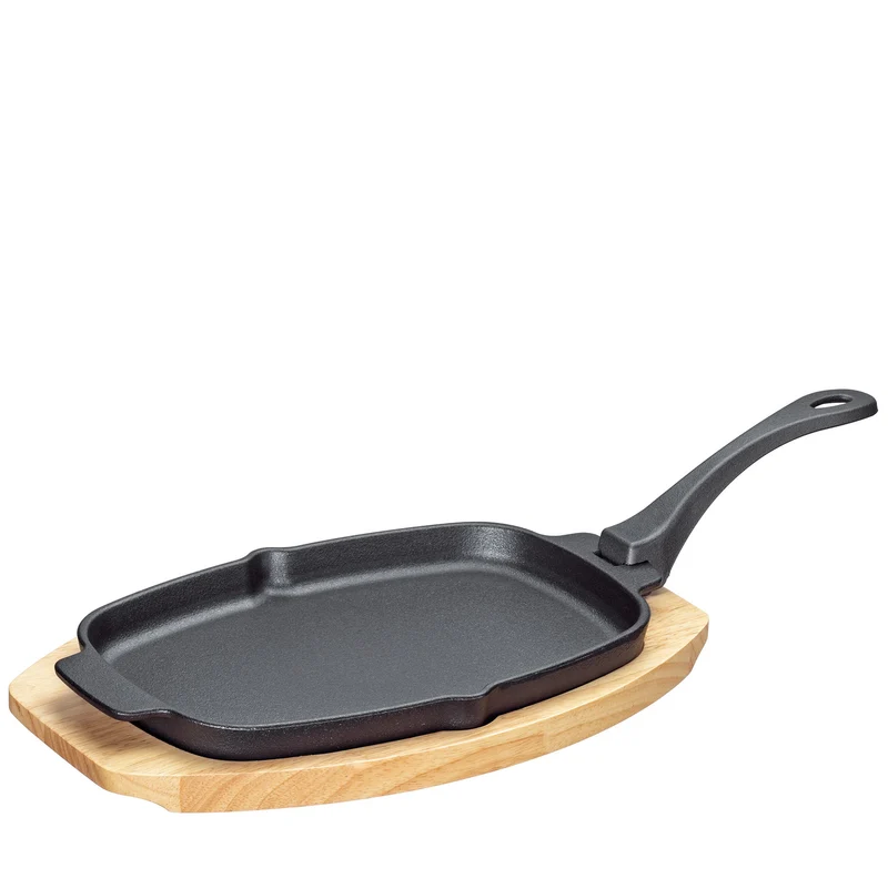 Servierpfanne oval mit abnehmbarem Griff