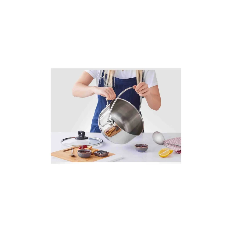 Karaca Love of Kitchen Marmeladentopf aus Stahl 28 x 18 cm 10 lt