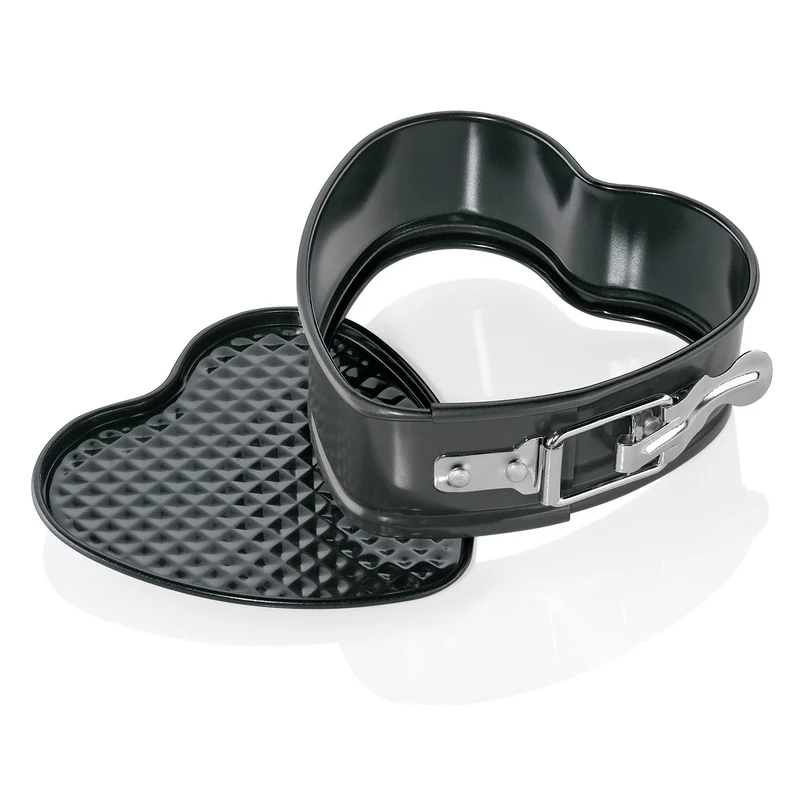 Springform Herz 12 cm, schwarz