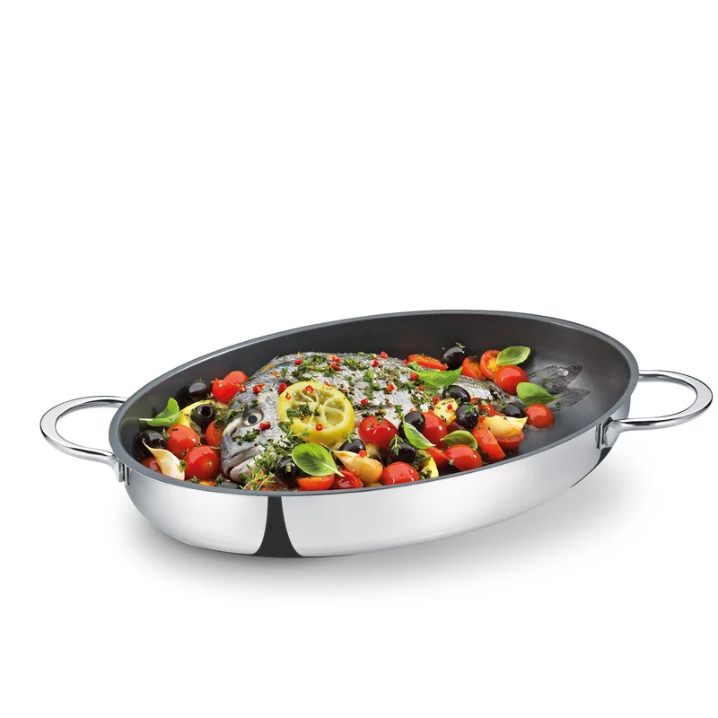 Fischpfanne, oval 38 cm
