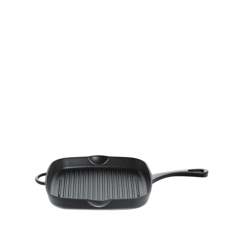 Grillpfanne hoch, quadratisch schwarz