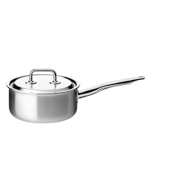 Stielkasserolle nieder mit Deckel 18 cm