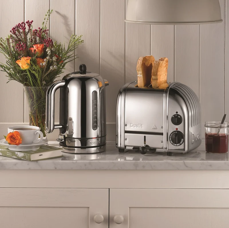 Dualit Toaster Paket 2, 2er Toaster mit Sandwichzange und Brötchenaufsatz