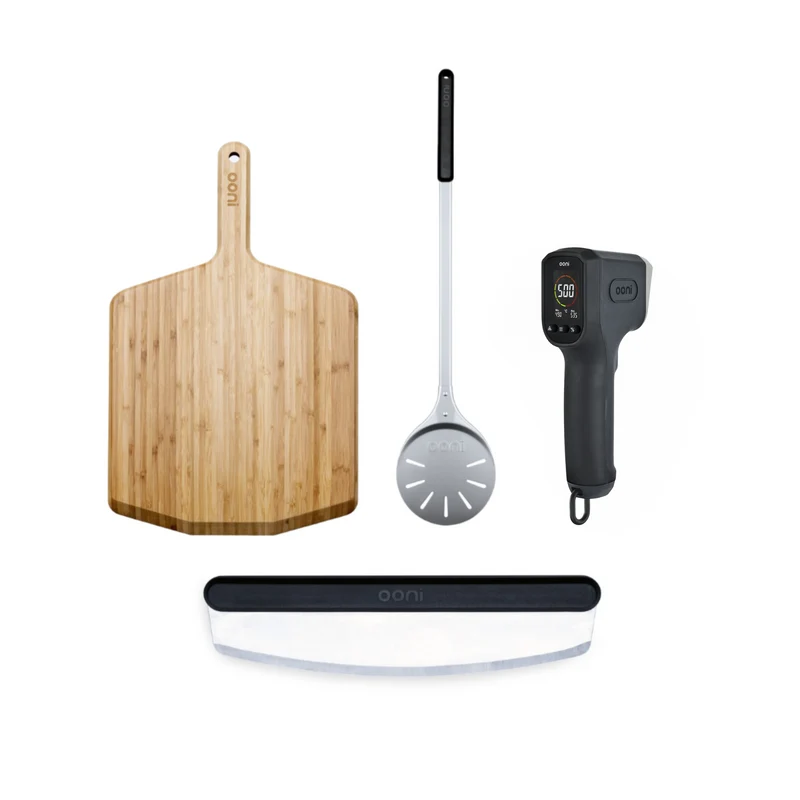 Ooni Premium Zubehör Paket mit 12" Bambusbrett