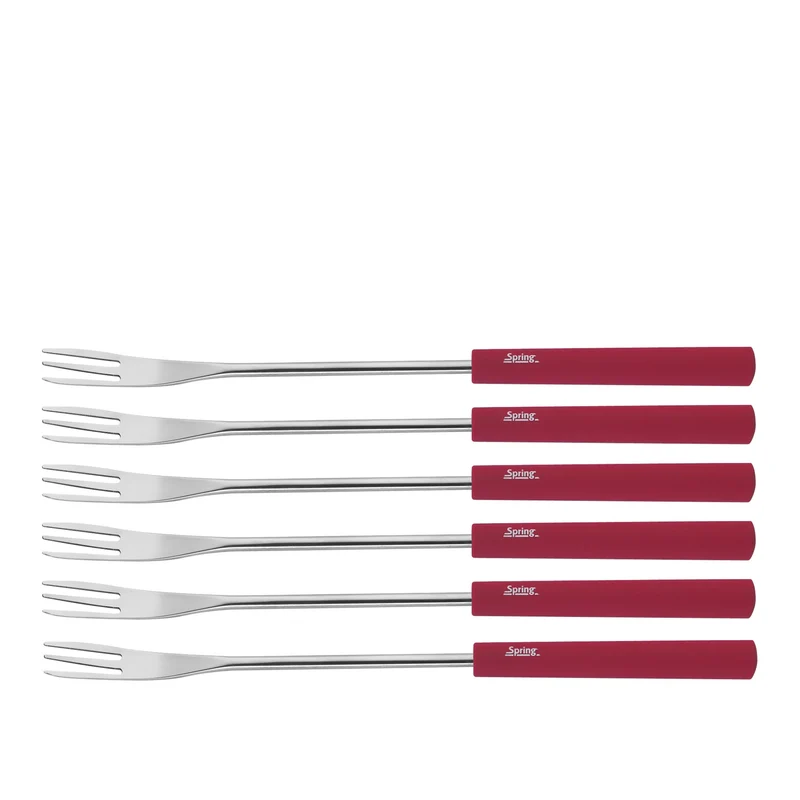 Fondue-Garnitur ALUMINIUM INDUKTION rot 23 cm