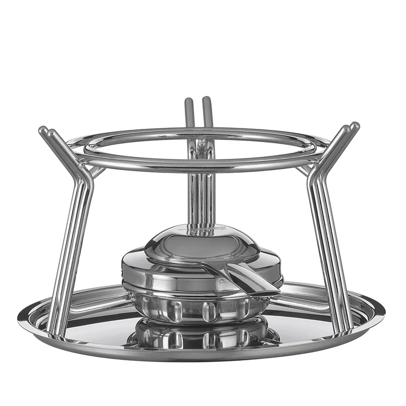 Fondue-Garnitur ALUMINIUM INDUKTION schwarz 23 cm
