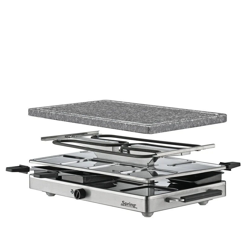 Raclette mit Granitstein