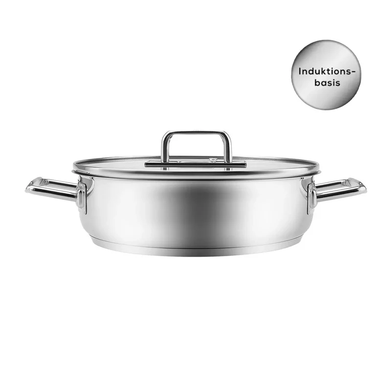 Karaca Grace Stahl Niedriger Topf 28 cm