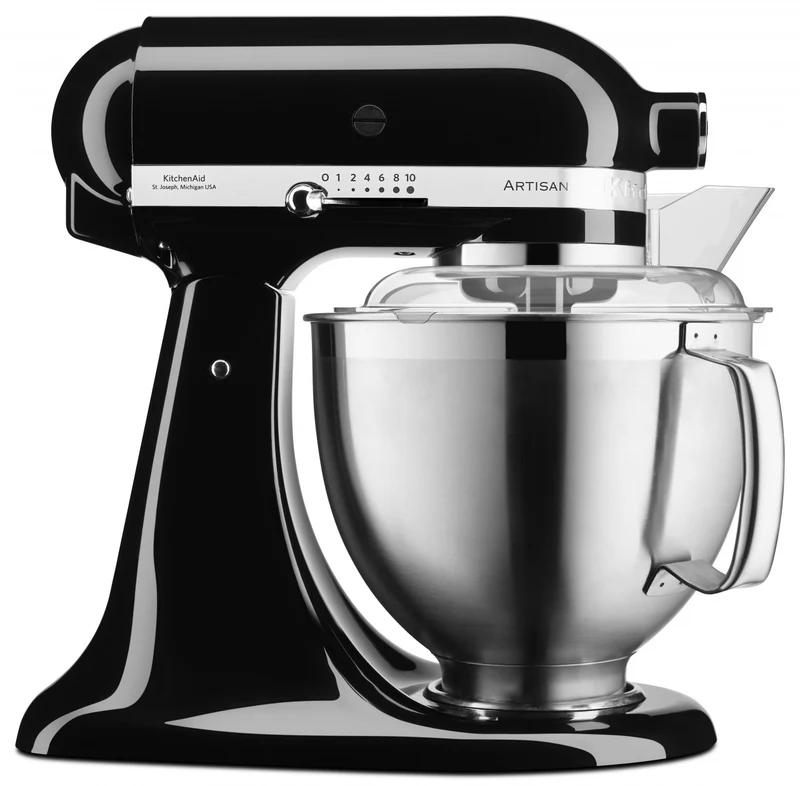 KitchenAid 4,8 L 5KSM185 Artisan Küchenmaschine Meatlover Metallfleischwolf 5KSMMGA Gr. 8 und Spritzgebäckvorsatz