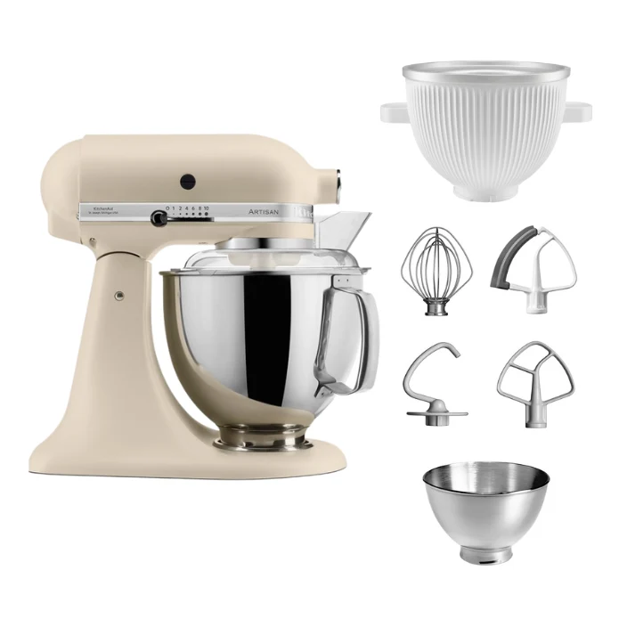 KitchenAid 4,8 L 5KSM175 Artisan Küchenmaschine Icelover mit Eiszubereiter