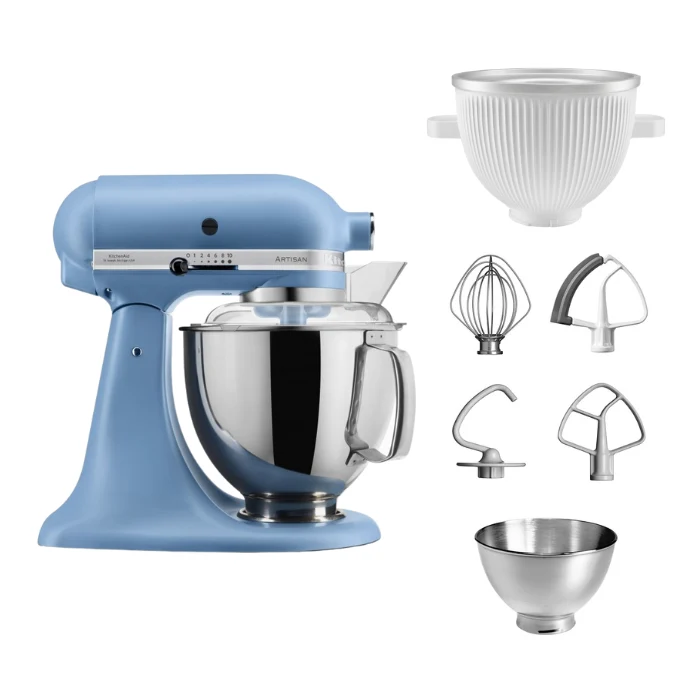 KitchenAid 4,8 L 5KSM175 Artisan Küchenmaschine Icelover mit Eiszubereiter