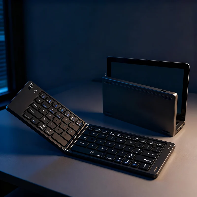 Bluetooth-Klappentastatur, tragbar und wasserfest