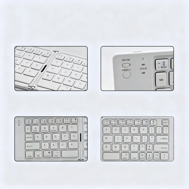 Bluetooth-Klappentastatur, tragbar und wasserfest