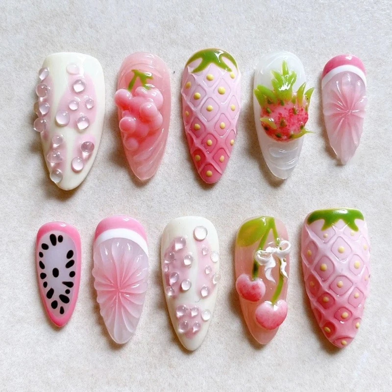 Frucht-inspiriertes Nagelkunst-Set Karnz