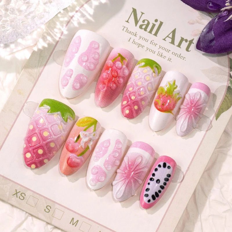 Frucht-inspiriertes Nagelkunst-Set Karnz