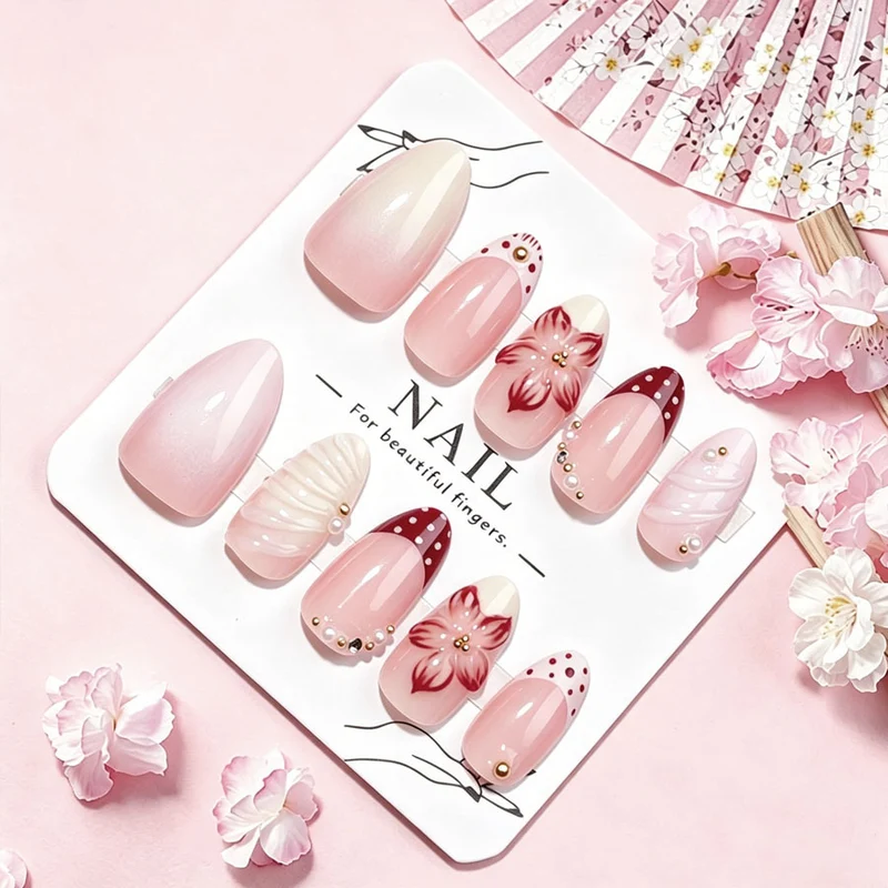 Florales Nagelkunst Design-Kit Karnz