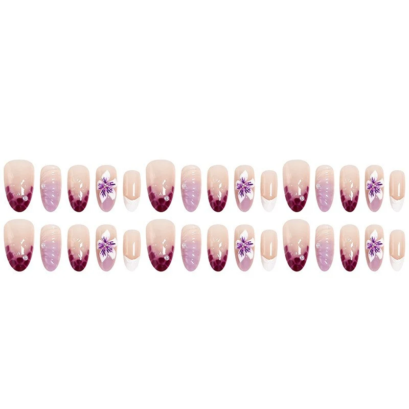 Floral Design Press-On Nail Set Karnz