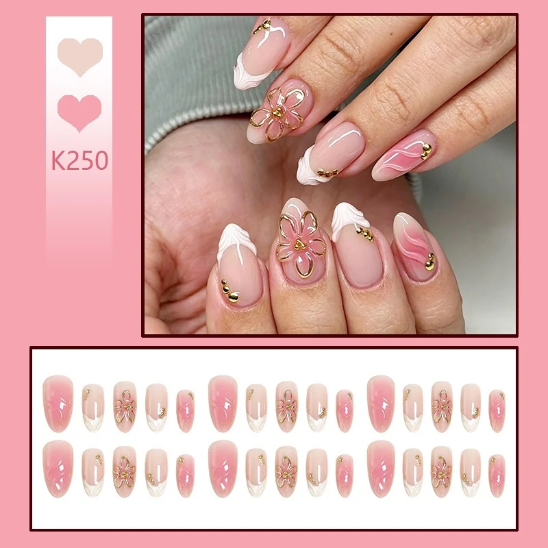 Floral Design Press-On Nail Set Karnz