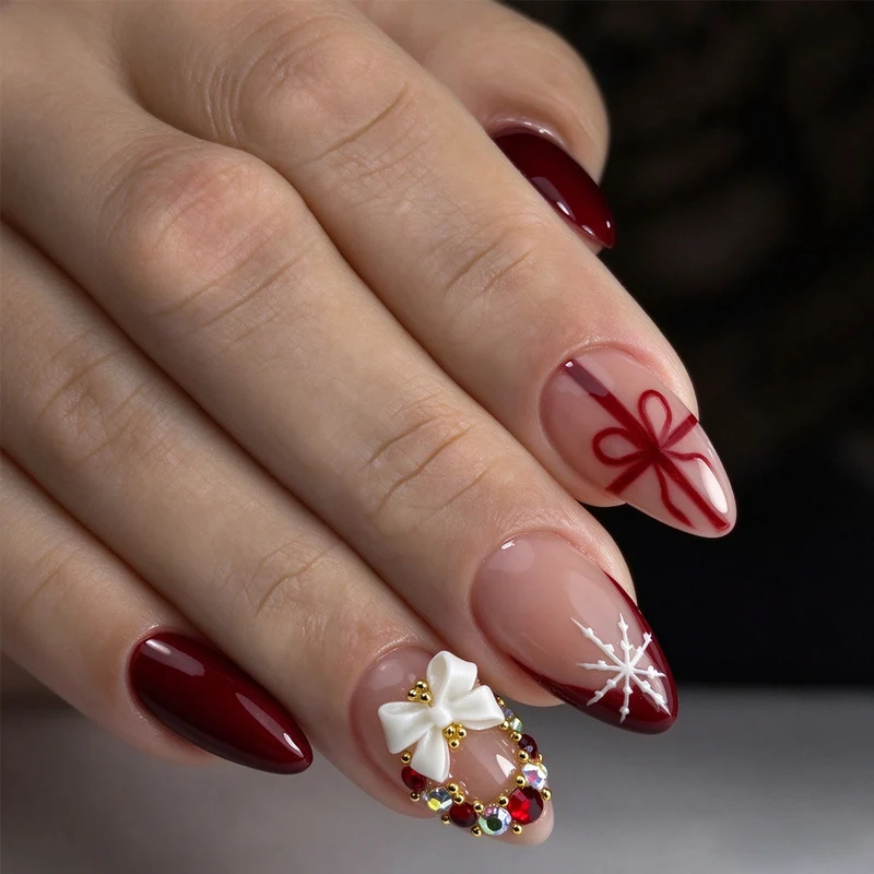 Festliches Urlaubsthema Druck-Nagelset Karnz