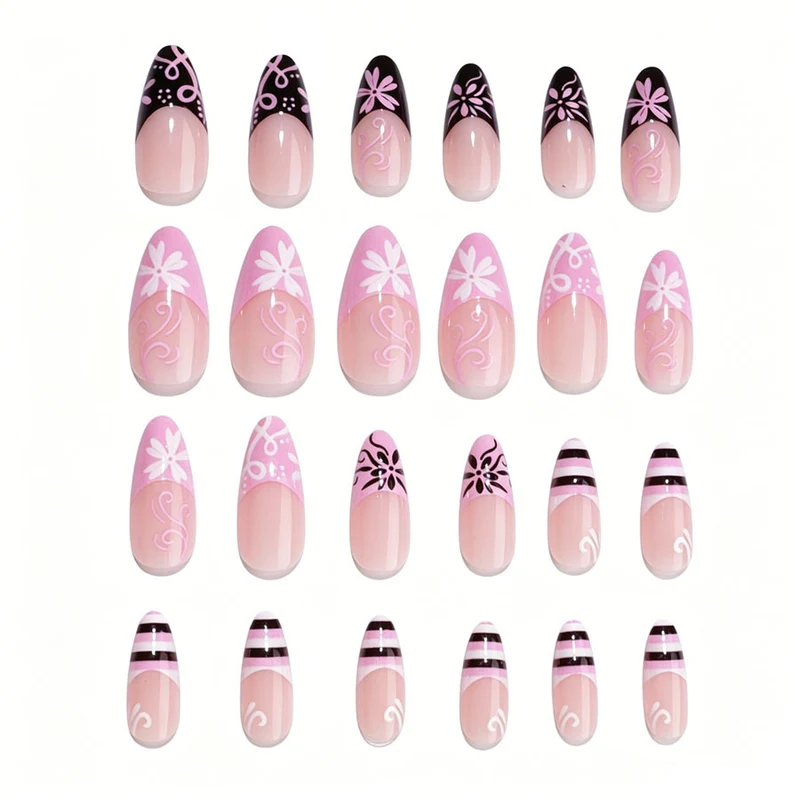 Elegantes Stiletto Nagelkunst Set Karnz