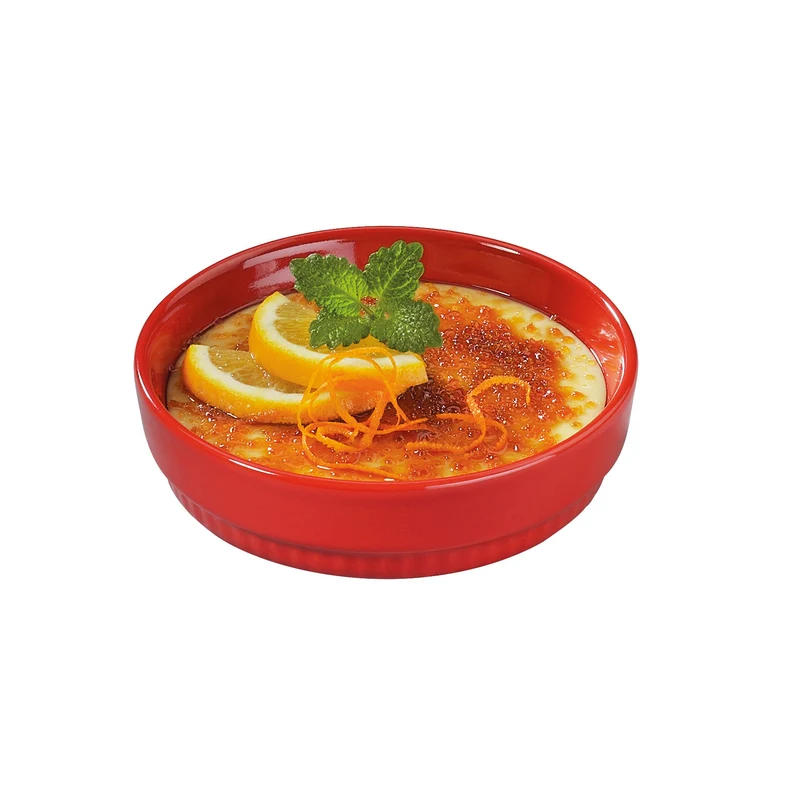 Crème Brûlée-Form – 12 cm rot