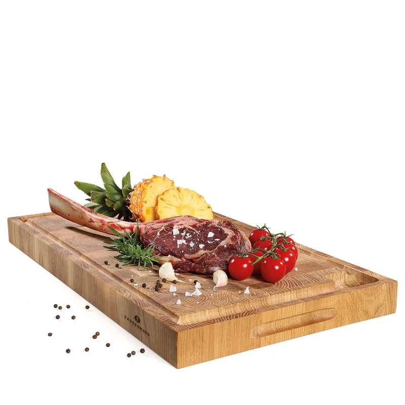 Hackblock, Eiche Stirnholz 54 x 30 x 4 cm
