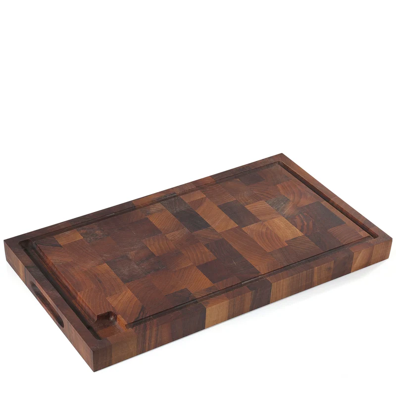 Hackblock, Nussbaum Stirnholz 54 x 30 x 4 cm