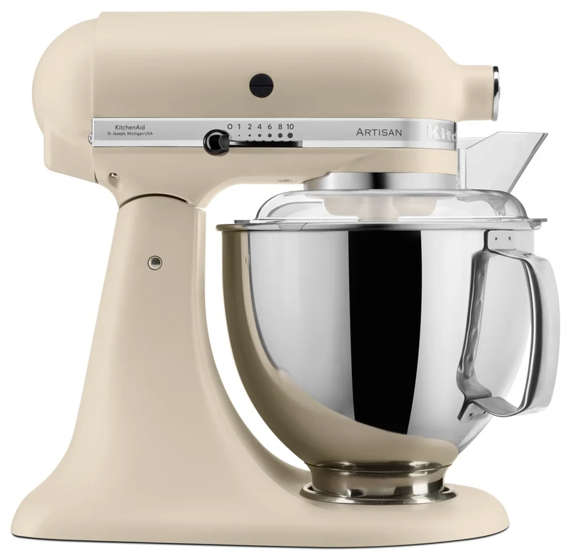 KitchenAid 4,8 L 5KSM175 Artisan Küchenmaschine Steellover mit Edelstahl-Werkzeugen