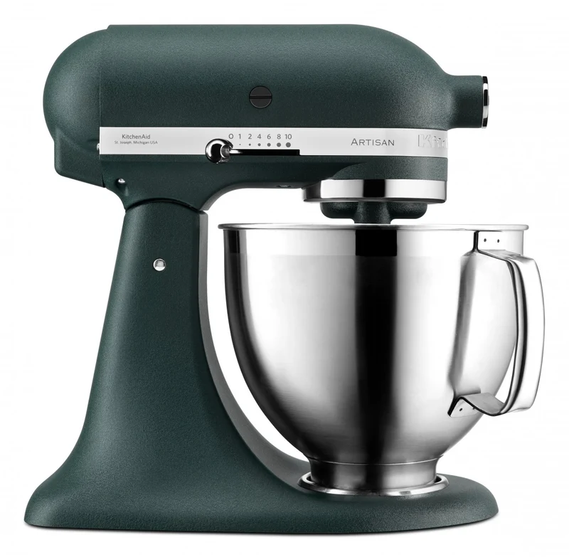 KitchenAid 4,8 L 5KSM185 Artisan Küchenmaschine Allrounderset Fleischwolf+Spritzgebäck+Gemüseschneider