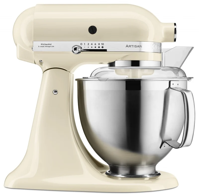 KitchenAid 4,8 L 5KSM185 Artisan Küchenmaschine Beginnerset Artisan Gemüseschneider+Flexirührer