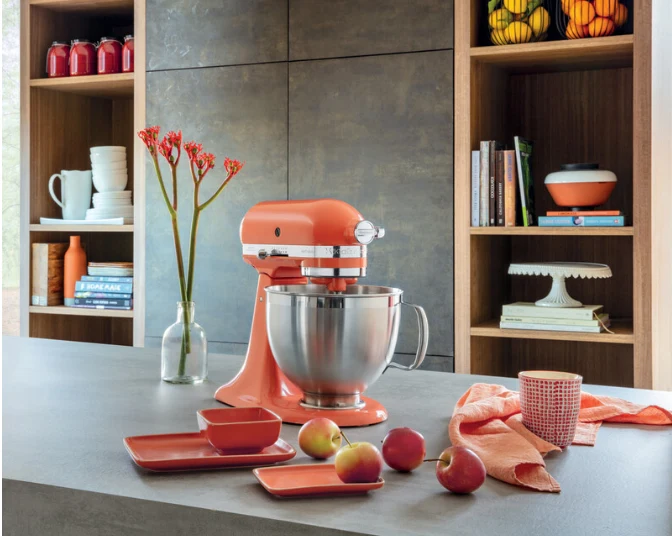 KitchenAid 4,8 L 5KSM185 Artisan Küchenmaschine Flexiset Artisan + Flexirührer