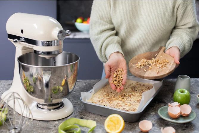 KitchenAid 4,8 L 5KSM185 Artisan Küchenmaschine Flexiset Artisan + Flexirührer
